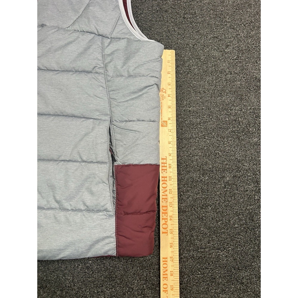 Minnesota Gophers Nike Puffer Vest Gray/Red Mens Large Full Zip Football College - Picture 3 of 10
